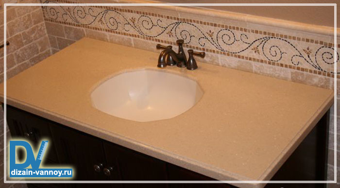 столешница в ванную из мдф