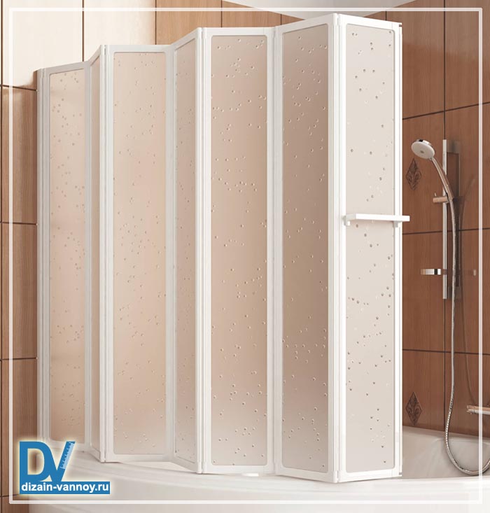 стеклянная ширма для ванной