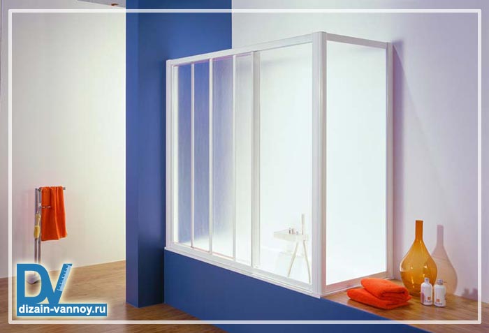 штора для ванной раздвижная