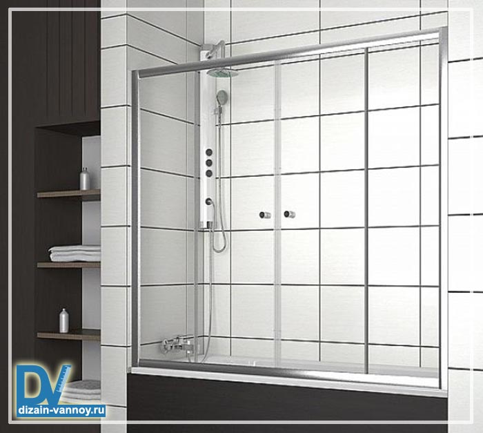 двери на ванну вместо шторы