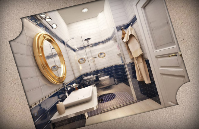 Ванная в морском стиле