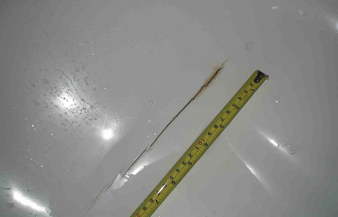 Ремонт глубоких трещин