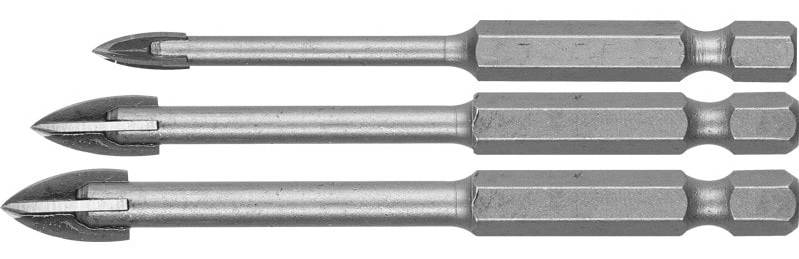 Копьевидные свёрла по керамике