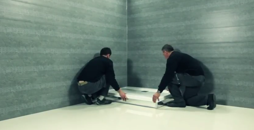 Крепление поддона на фиксаторы