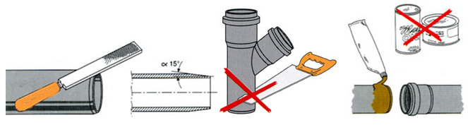 Монтаж канализационных труб