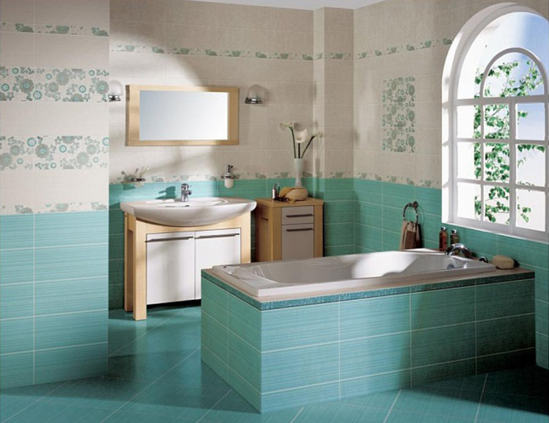 Отделка ванной комнатыи ванны кафельной плиткой