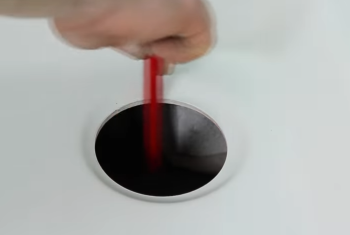 Отмечаем местоположение сифона