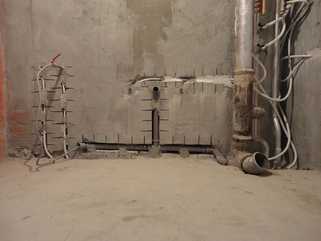 Пример проложенных коммуникаций