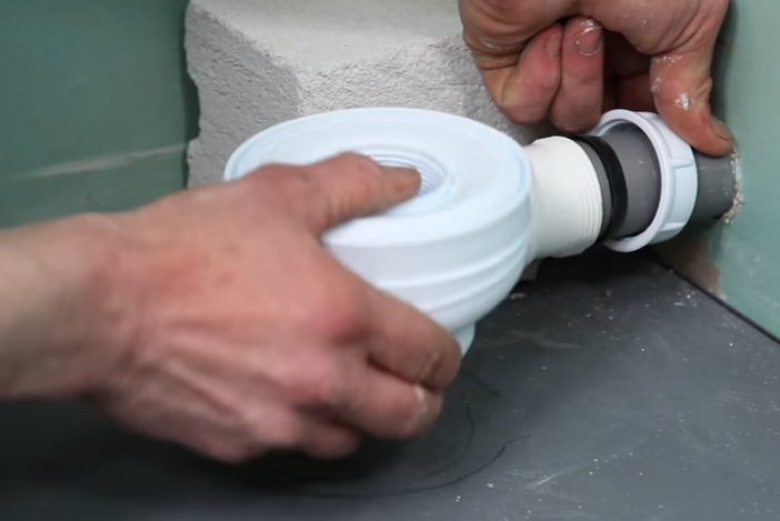 Присоединение сифона