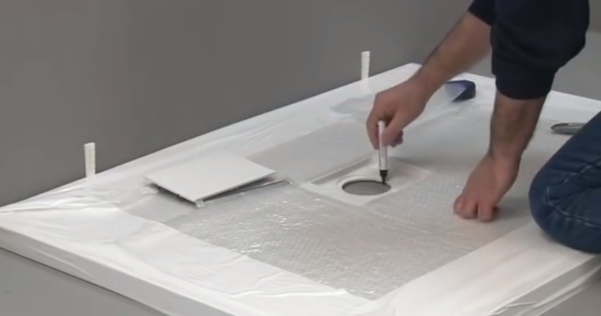 Разметка под слив