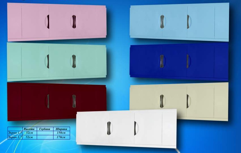 Экраны могут быть разных размеров