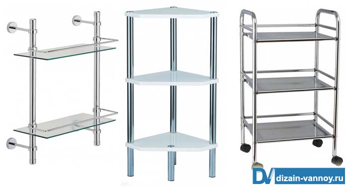 Виды этажерок для ванной комнаты этажерка для ванной