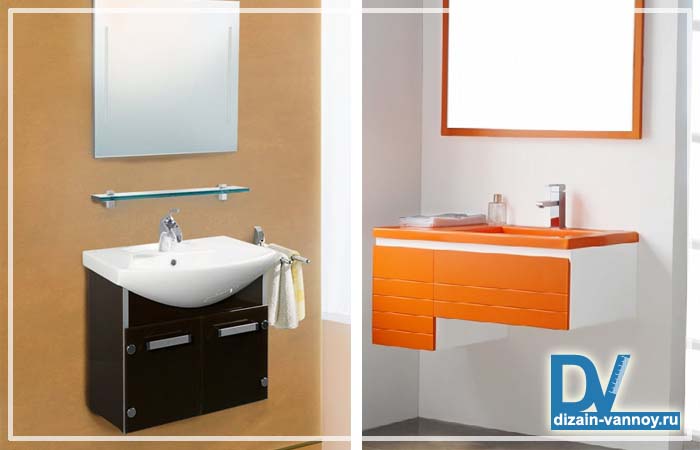 При выборе тумбы, особое внимание нужно уделять качеству фурнитуры навесная тумба в ванную комнату