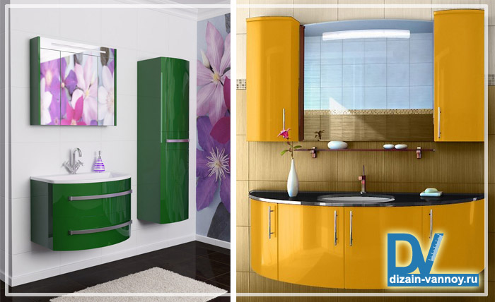 Подбираем мебель согласно цветового оформления ванной комнаты тумбы навесные для ванной комнаты