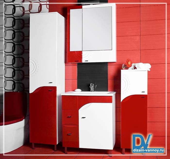 Комплект различных шкафов для санузла как повесить шкаф в ванной