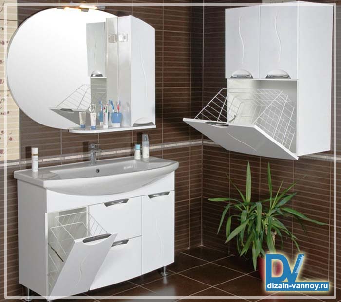 Комплекты мебели с бельевыми шкафами шкафы для хранения в ванной