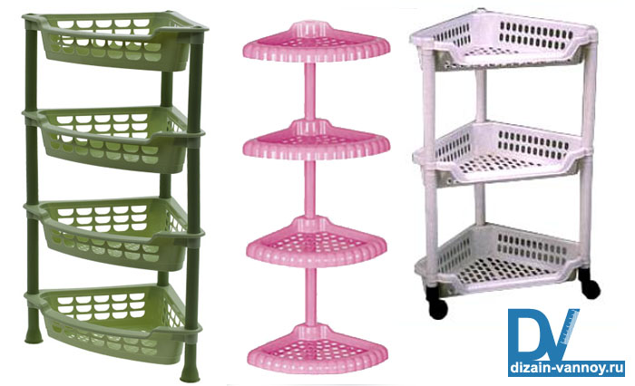 угловые полочки для ванной комнаты