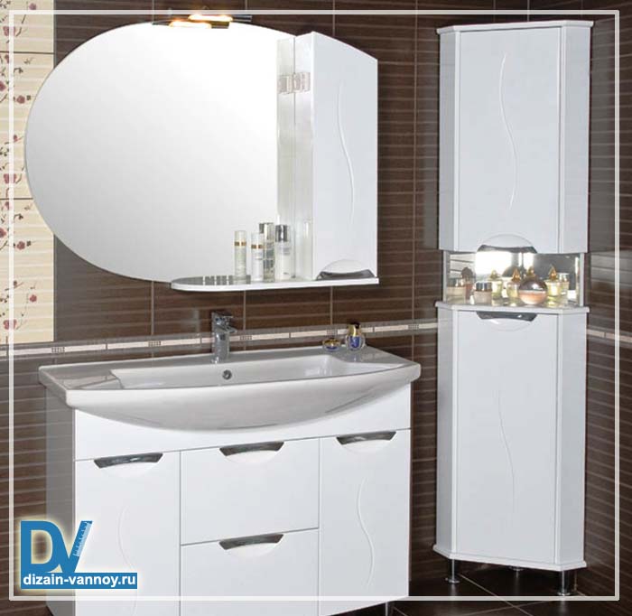 пенал в ванную комнату угловой