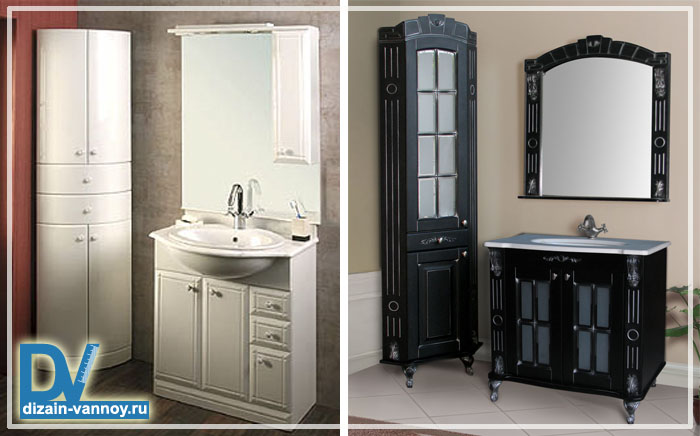 пенал в ванную угловой