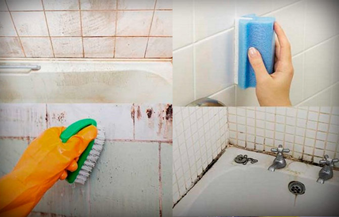 Как убрать налет с плитки в ванной