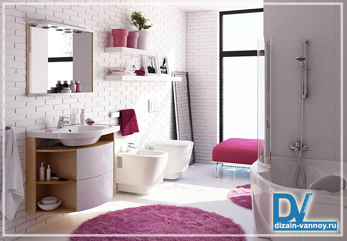 встроенная мебель в ванную комнату