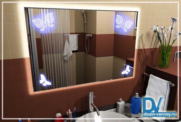 освещение зеркала в ванной
