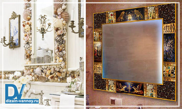Варианты оформления зеркала в ванной комнате дизайн зеркала в ванной комнате